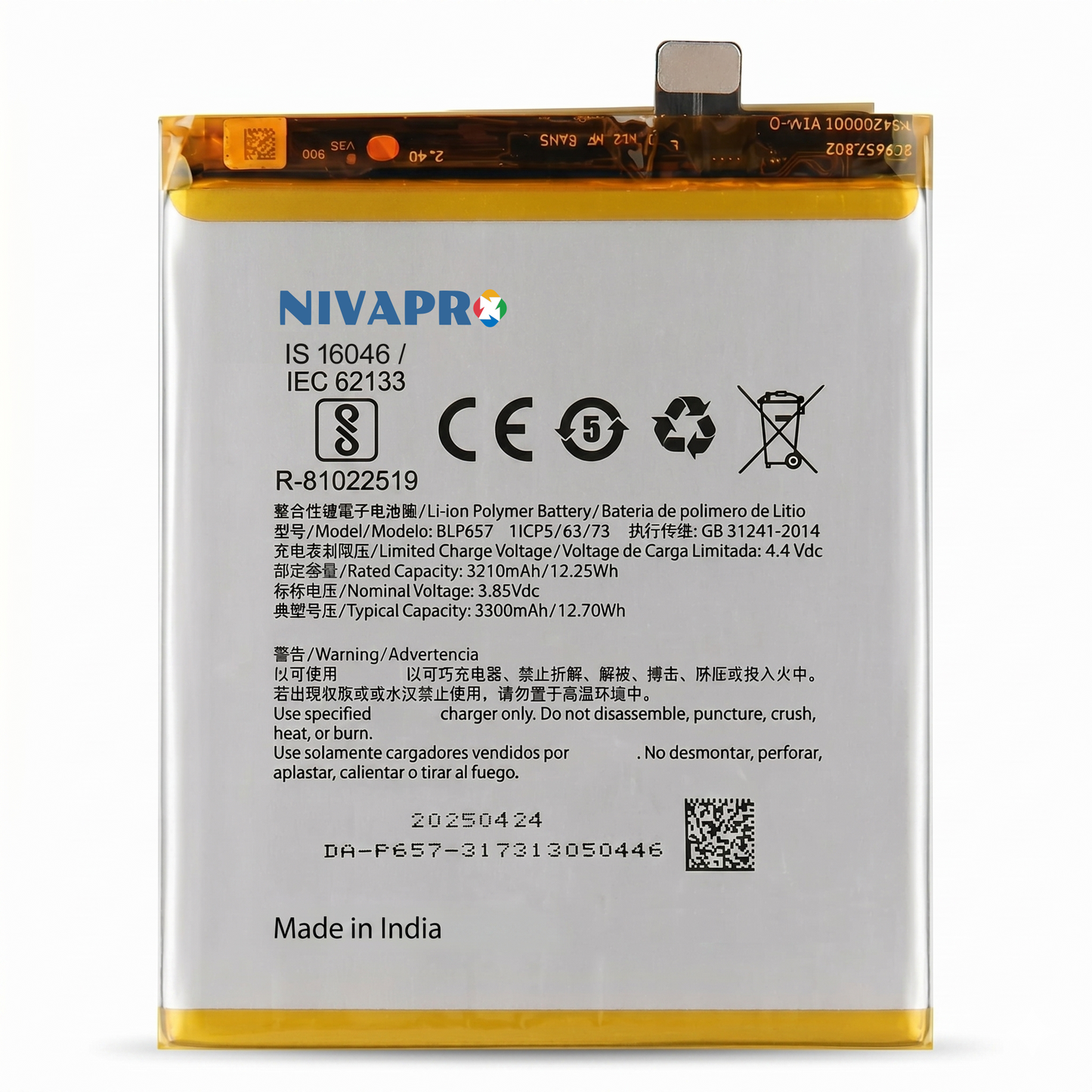 Original BLP657 for OnePlus 6 3300mAh Battery with warranty by NIVAPRO