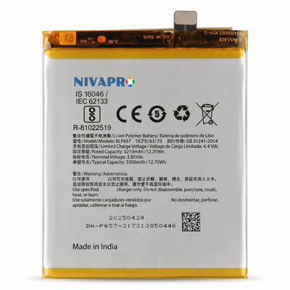 Original BLP657 for OnePlus 6 3300mAh Battery with warranty by NIVAPRO