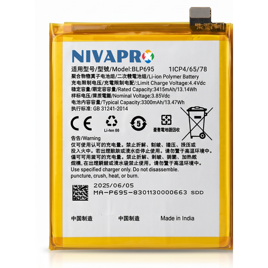 BLP695 for Oppo Realme U1,  Realme 2 PRO 3500mAh Battery with warranty by NIVAPRO
