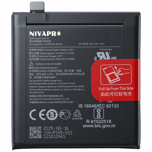 BLP745 for OnePlus 7T Pro 4085mAh Battery with warranty by NIVAPRO