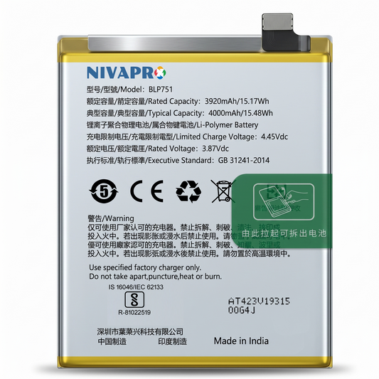 BLP751 for OPPO K5 4000mAh Battery with warranty by NIVAPRO