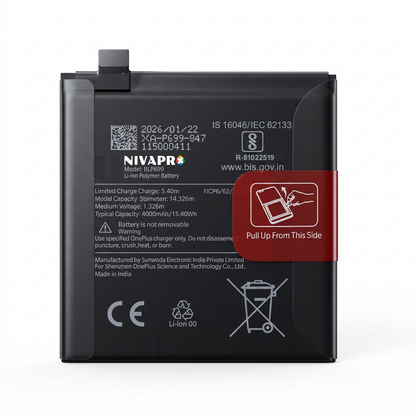 Original BLP761 for  OnePlus 8 4320mAh  Battery with warranty by NIVAPRO