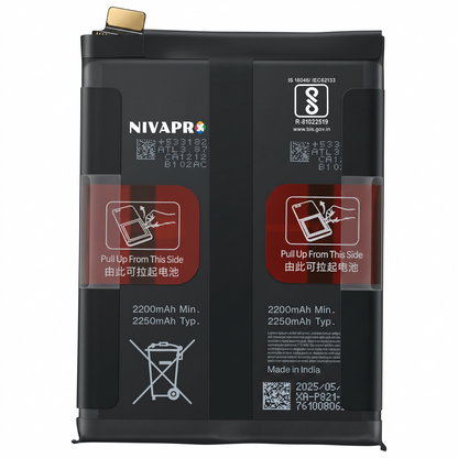 BLP821 Battery for  OnePlus 9 5G smartphones 4500mAh Battery with warranty by NIVAPRO