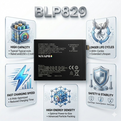 BLP829 for Oneplus 9 5G 4500mAh Battery with warranty by NIVAPRO