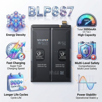 BLP887 for Realme GT Neo 2 & Realme GT Pro 2 5000mAh Battery with warranty by NIVAPRO