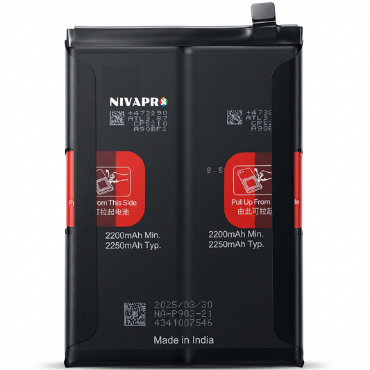 BLP903 for OnePlus 9 Pro and the OnePlus Nord CE 2 5G  supports dual-cell structure (2250 mAh x 2) to support fast-charging technologies like Warp Charge 65  4500mAh Battery with warranty by NIVAPRO