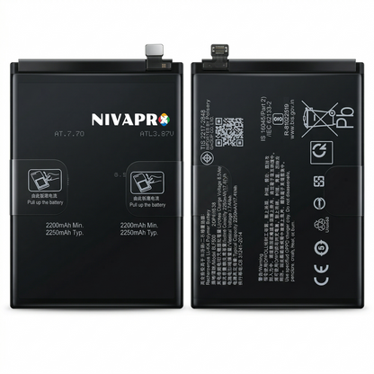 BLP905 for Oppo Reno 7 Pro 5G  4500mAh Battery supports VOOC fast charging with warranty by NIVAPRO