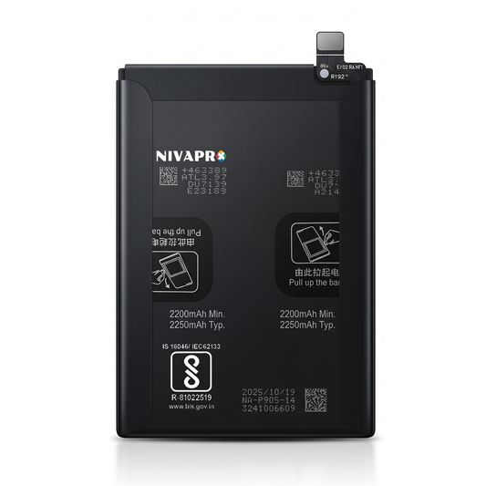 BLP905 for  Oppo Reno7 Pro 5G (model CPH2293) supports VOOC fast charging  4500mAh Battery with warranty by NIVAPRO