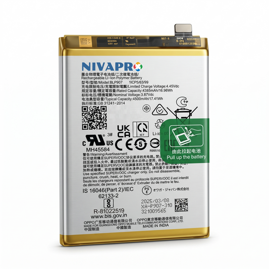 BLP907 for  A96 Reno 7Z | F21 Pro | F21 Pro 5G | F21s PRO | F21s Pro 5G  4500mAh Battery with warranty by NIVAPRO