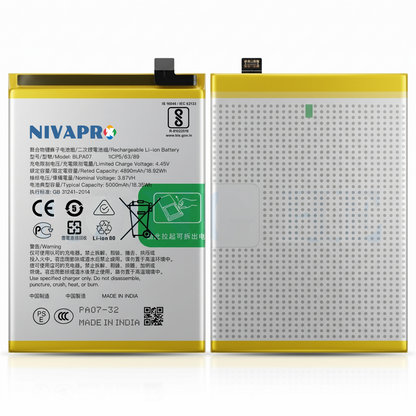 Original BLPA07 for  Oppo A78 4G (model CPH2565) 5000mAh  Battery with warranty by NIVAPRO