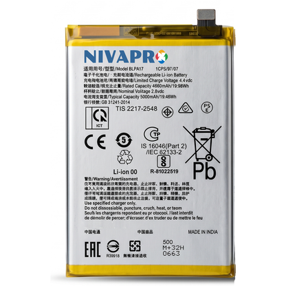 Original BLPA17 for Realme C53 5000mAh  Battery with warranty by NIVAPRO