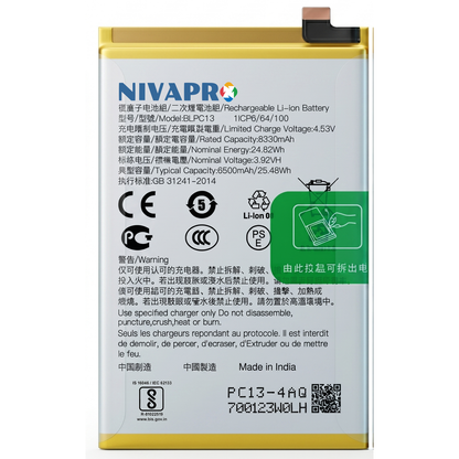Original BLPC13 for Oppo F29 5G 6500mAh Battery with warranty by NIVAPRO