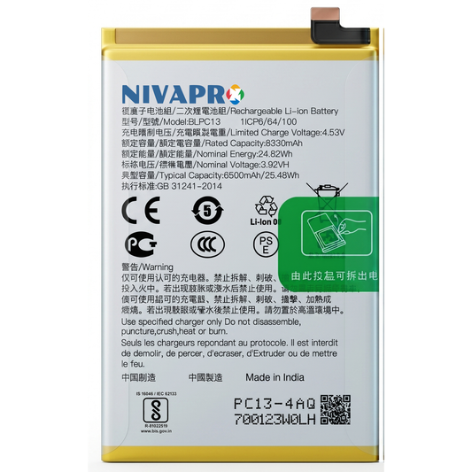 Original BLPC13 for Oppo F29 5G 6500mAh Battery with warranty by NIVAPRO