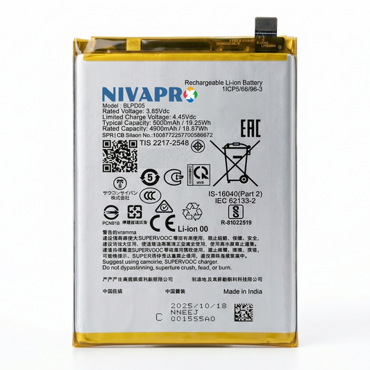 Original BLPD05 for Realme 15T 5G 7000mAh Battery with warranty by NIVAPRO