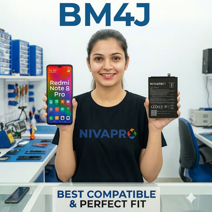 BM4J Battery for Xiaomi Redmi Note 8 Pro compatible  4500mAh with 6months warranty by NIVAPRO