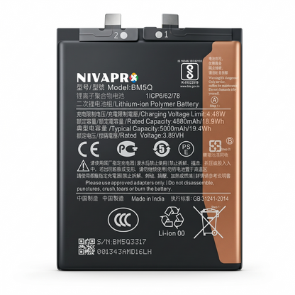 BM5Q for Xiaomi 13 Ultra with Warranty by NIVAPRO 5000mAh