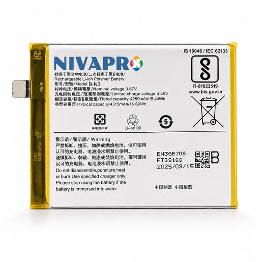 BN3 B-N3 for Vivo X50 Pro 4315mAh Battery with warranty by NIVAPRO
