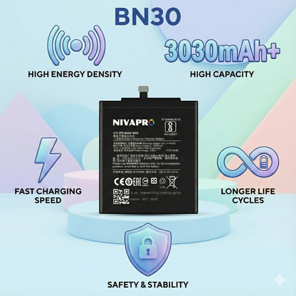 NIVAPRO BN30 Battery for Redmi 4A Compatible 3030mAh
