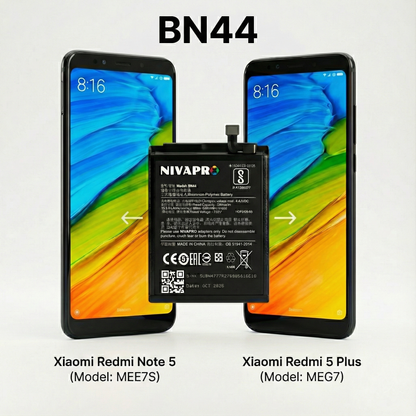 NIVAPRO  Note 5 / Mi Note 5 / BN44 Compatible 4000mAh Battery