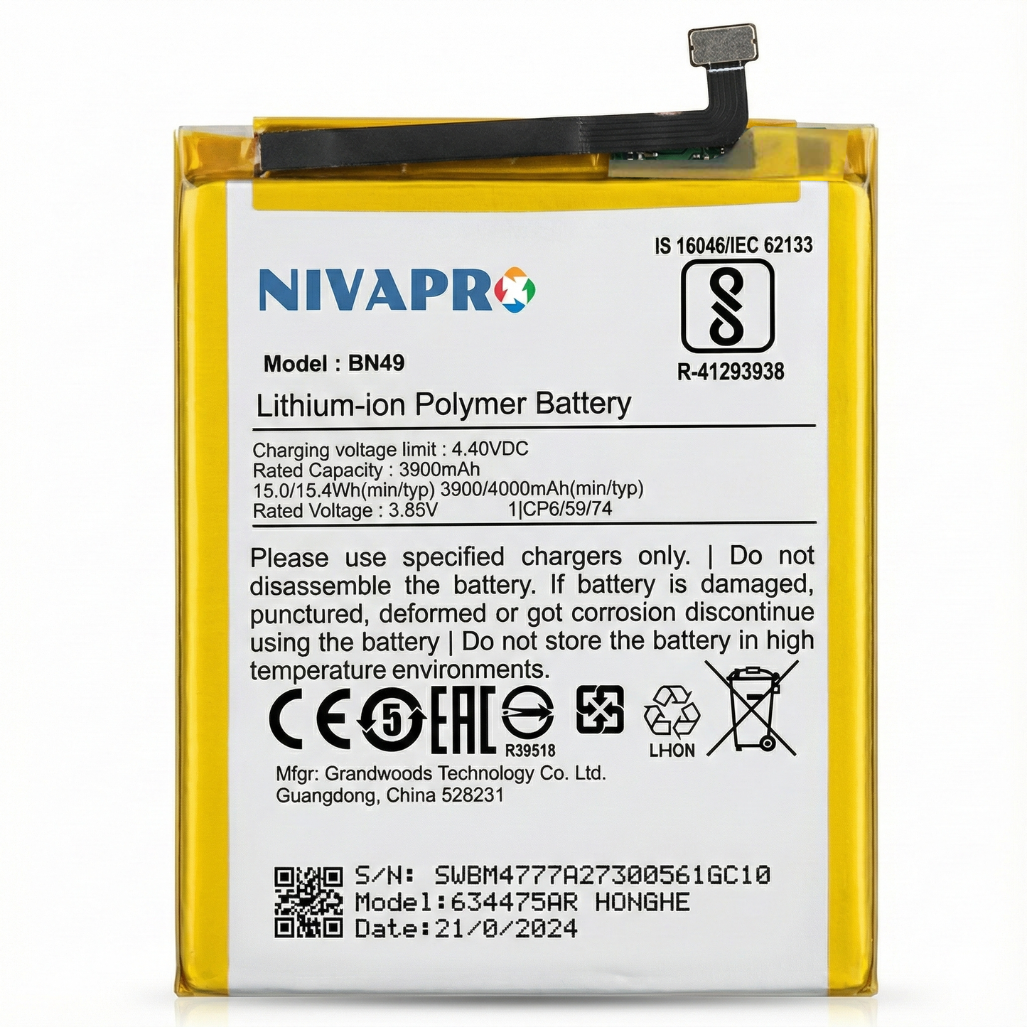 BN49 FOR Redmi 7A Compatible 4000mAh with warranty BY NIVAPRO