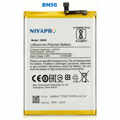 NIVAPRO BN56 4900mAh Battery