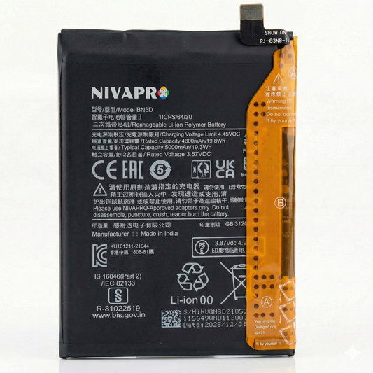 BN5D Redmi Note 11, 11S 4G | M4 PRO 4G | Note 12S | Note 11 4G  5000mAh Compatible by NIVAPRO