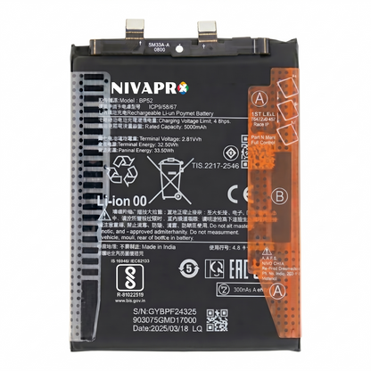 BP52 for Xiaomi POCO F6 5G with Warranty by NIVAPRO 5000mAh