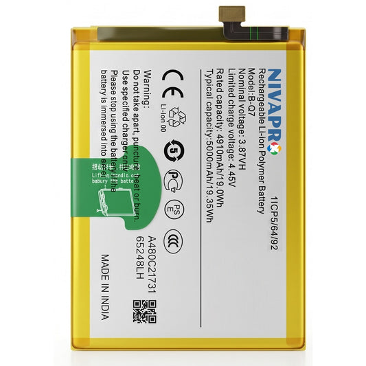BQ7 B-Q7 for Vivo Y53S  5000mAh Battery with warranty by NIVAPRO