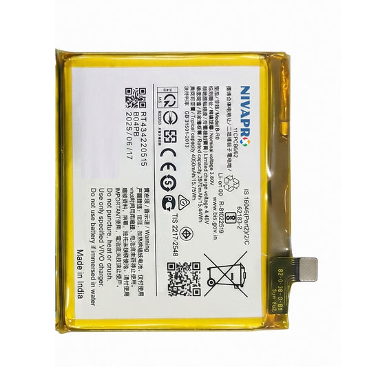 BRO B-R0 for Vivo S10  4050mAh Battery with warranty by NIVAPRO