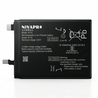 BY5 for  Vivo iQOO Neo 7 Pro 5G 5000mAh Battery with warranty by NIVAPRO