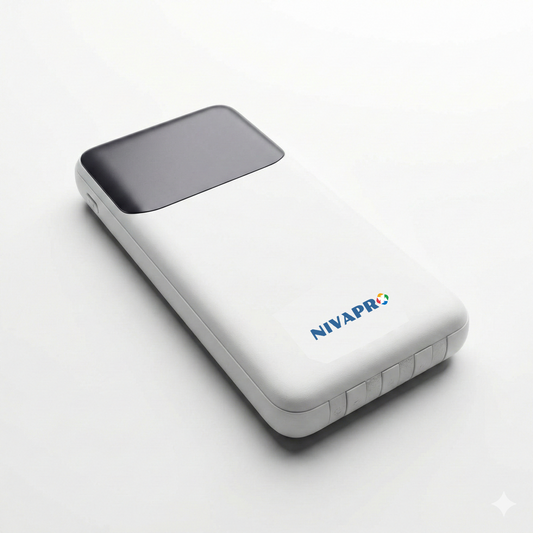 10000mAh Power Bank with 22.5W ultrafast Charging, Pass-Through Support, in-Built connectors, Airline Approved, Digital% Display. (Copy)