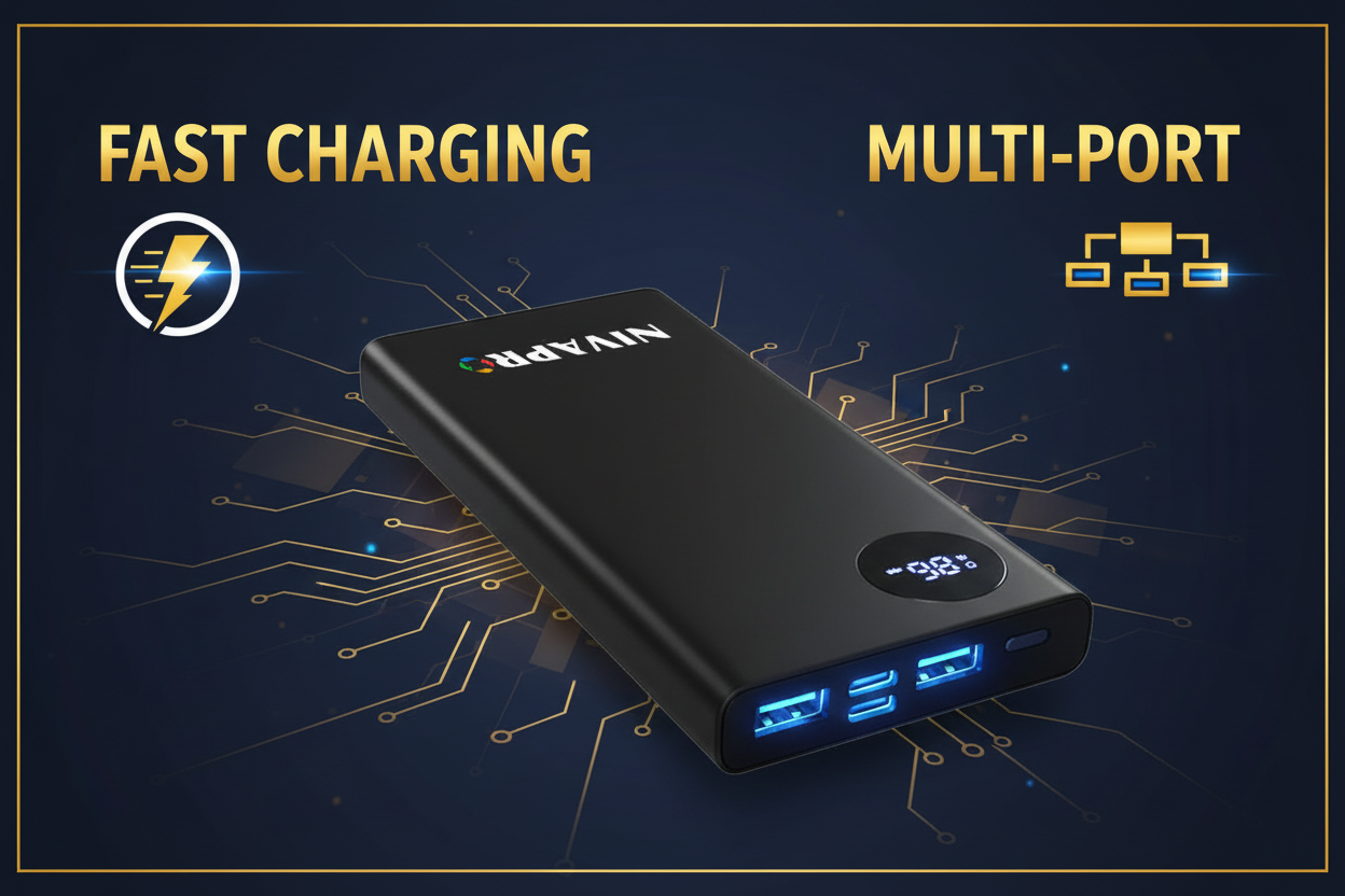 Fast Charging Multi-Port Power Bank Banner