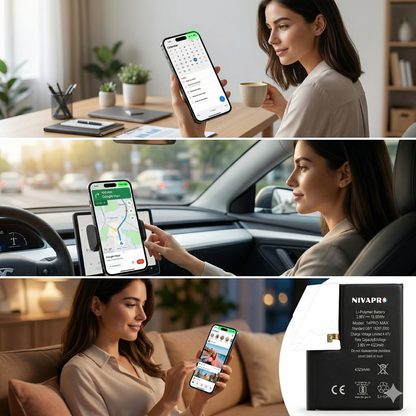 Iphone 14 Pro Max A2894, A2651, A2893, A2895 4323mAh  compatible with 6 Months warranty by NIVAPRO