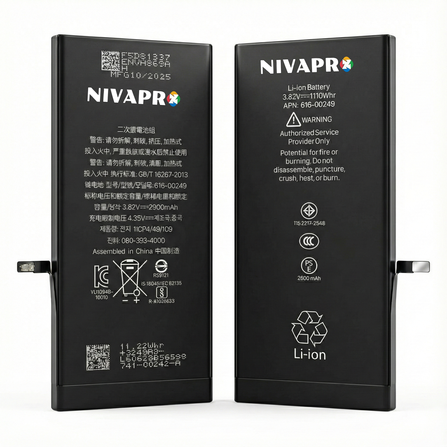 Iphone 7 Plus A1661 | A1784 | A1785 2900mAh battery with Warranty by NIVAPRO