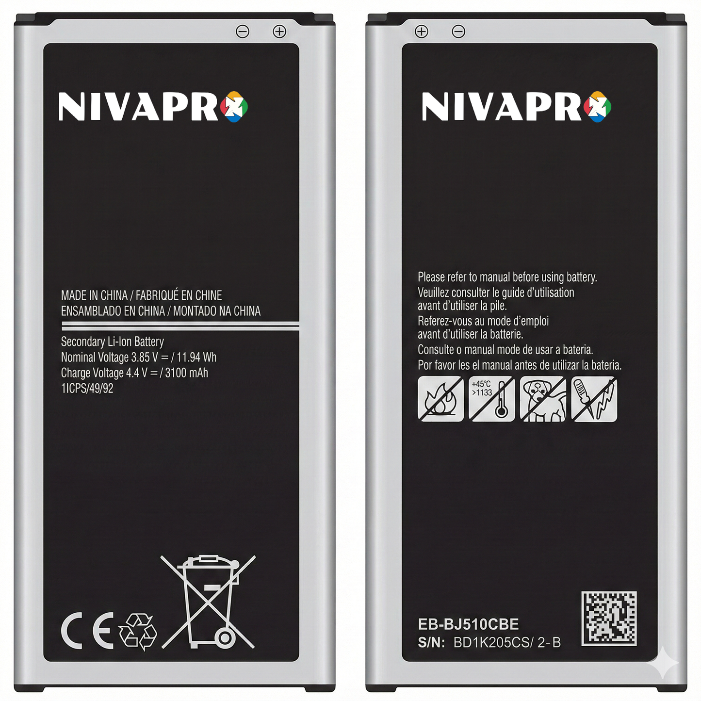 NIVAPRO J510 | J5 (2016) 3100mAh Compatible Battery