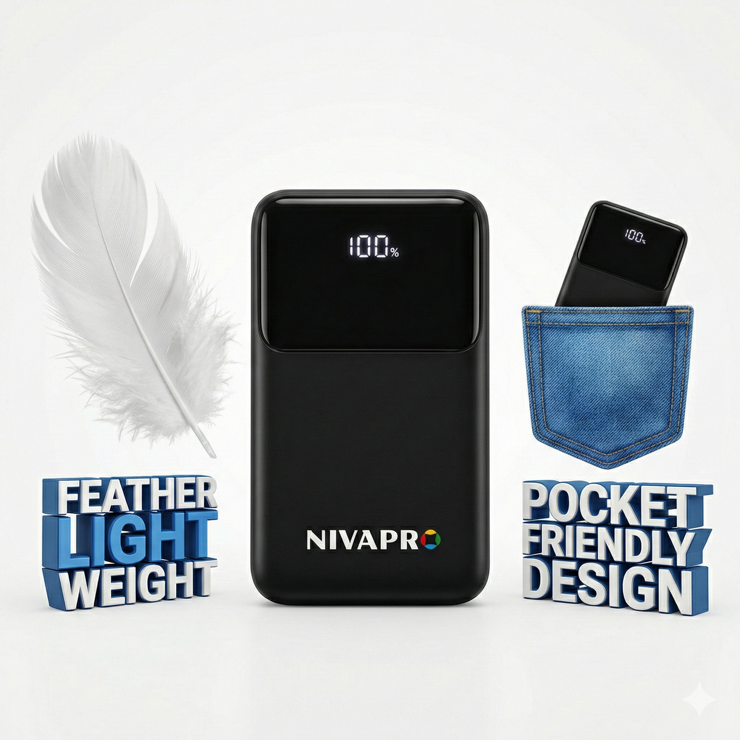 Slim Compact Power Bank (10000 mAh)