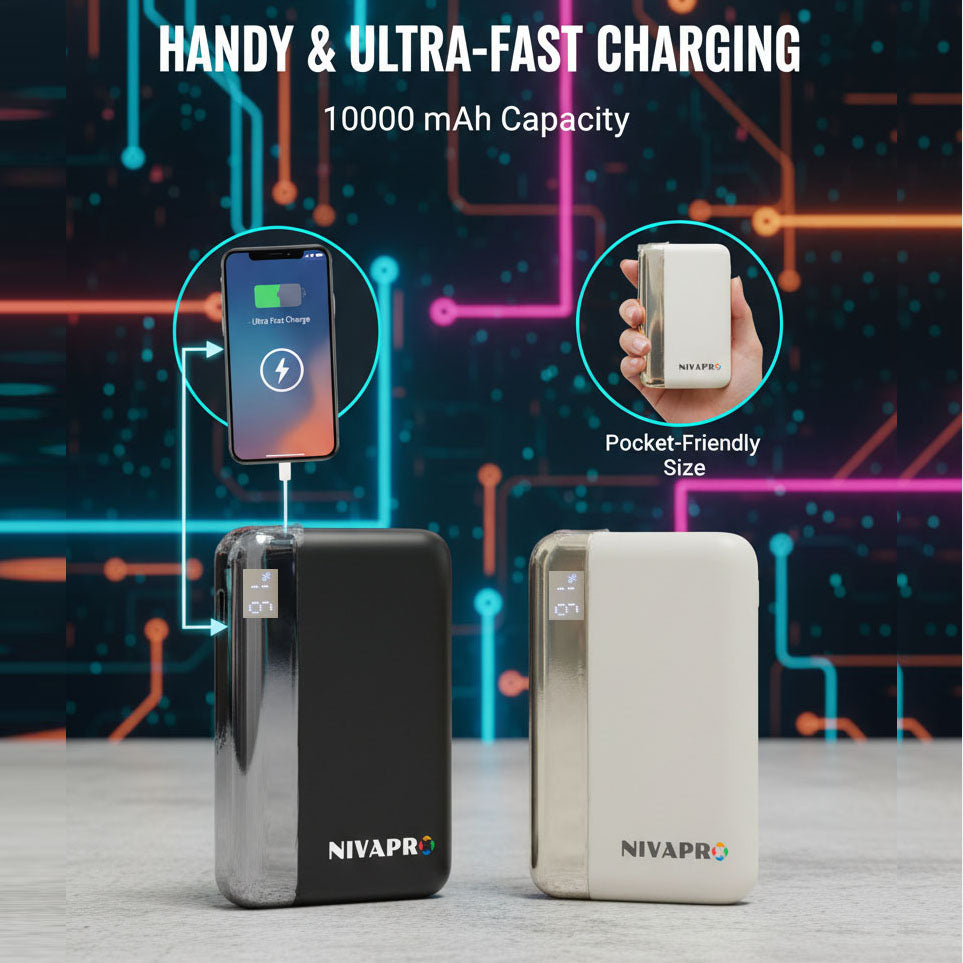 Slim Compact Power Bank K186 (10000 mAh)