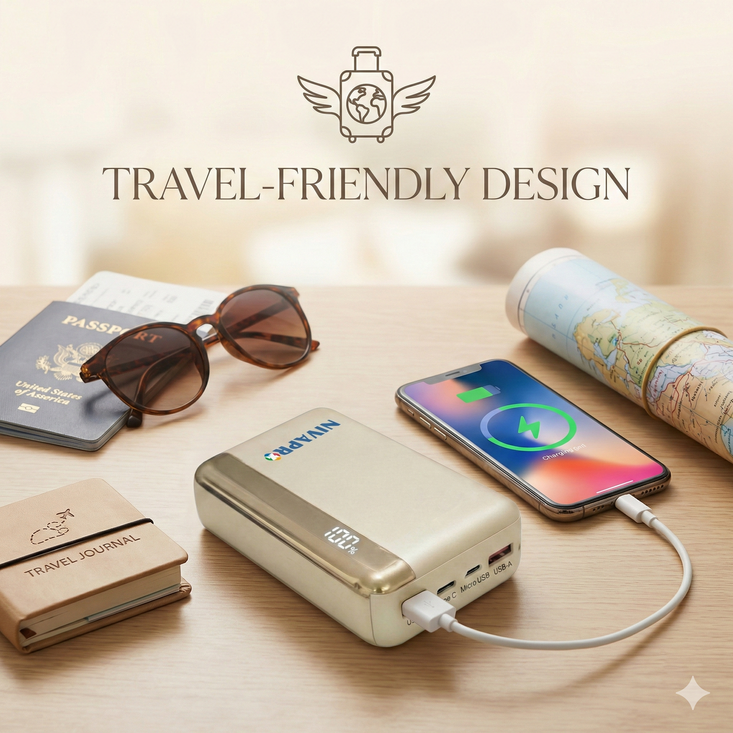 Slim Compact Power Bank K186 (20000 mAh)