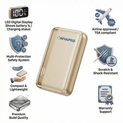 Slim Compact Power Bank K186 (20000 mAh)