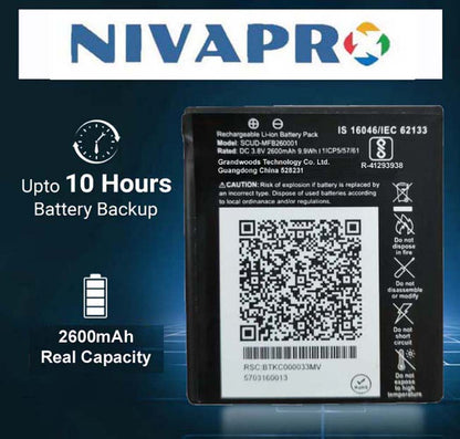 NIVAPRO MFB 260001 U19  2600mAh Battery