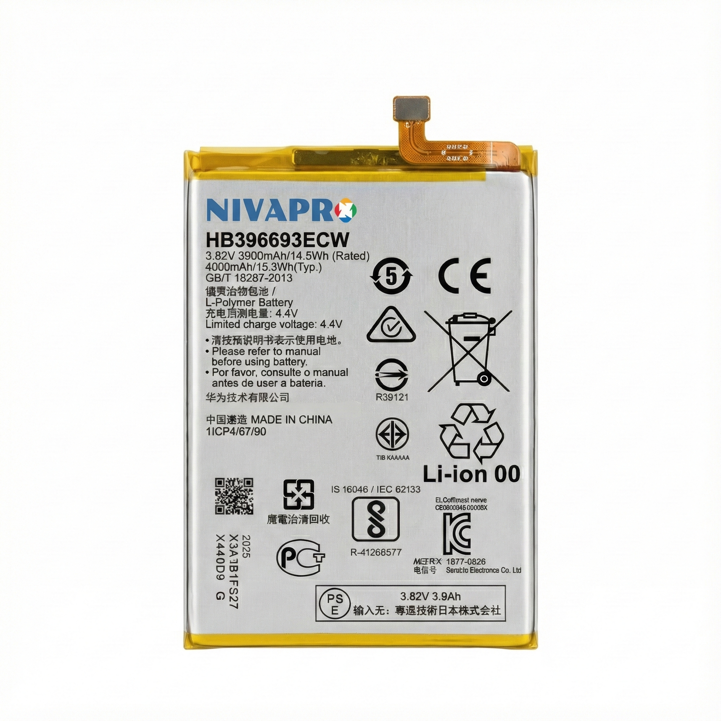 NIVAPRO HB396693ECW Battery for Mate 8 4000mAh
