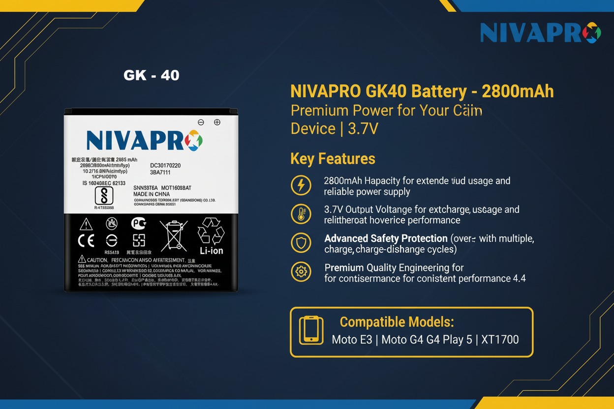NIVAPRO GK40 Battery Banner
