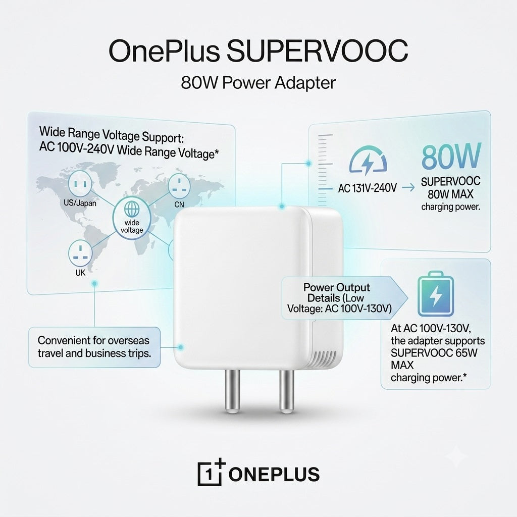OnePlus SUPERVOOC 80W Fast Charger Original Adapter