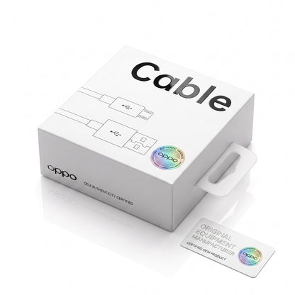Original OPPO USB-A to Micro USB Cable 1M | 2A Fast Charging | 15W Max Output | USB 2.0 Data Sync Cable | White