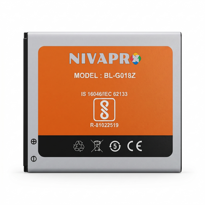 P5 Mini Original BL-G018Z Battery compatible for Gionee – 1850mAh, 6.845Wh, 3.7V by NIVAPRO