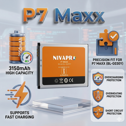 Gionee P7 Maxx Original BL-G030Y Compatible for Gionee P7 Maxx - 3150mAh  Battery by NIVAPRO
