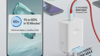 OnePlus SUPERVOOC 80W Fast Charger Original Adapter