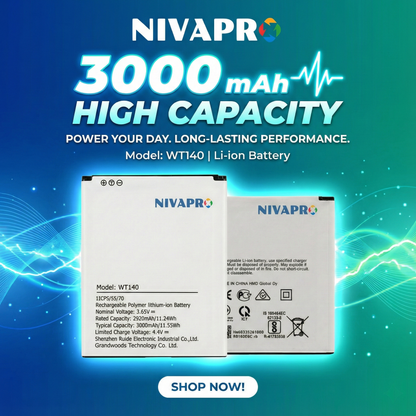 WT-140 for Nokia C01 Plus Compatible Mobile Battery  3000mAh with warranty by NIVAPRO