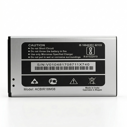 Original Micromax X740 Mobile Compatible battery 1800mAh with warranty by NIVAPRO