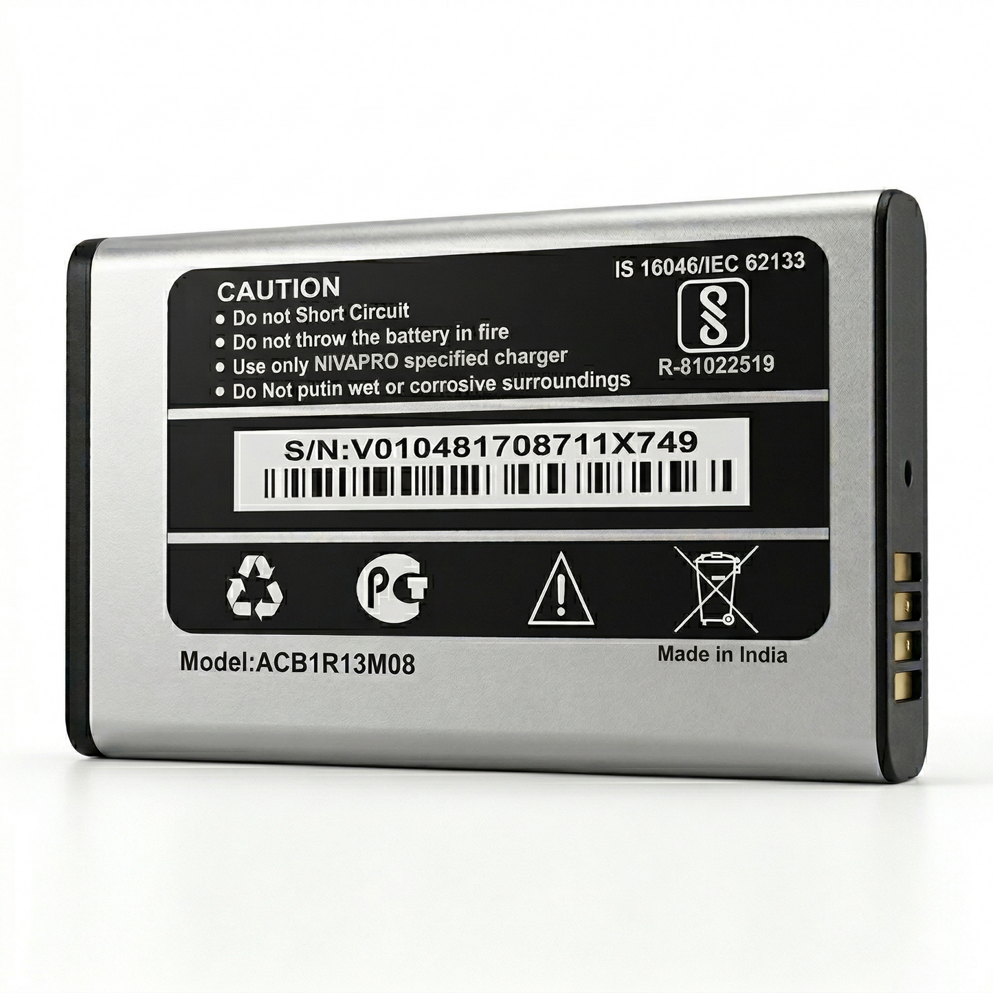 Original Micromax X749 Mobile Compatible battery 1750mAh with warranty by NIVAPRO